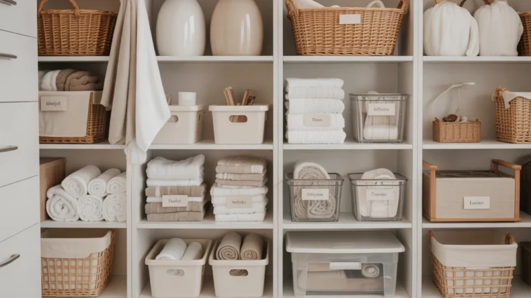 Linen Closet Organizing Ideas