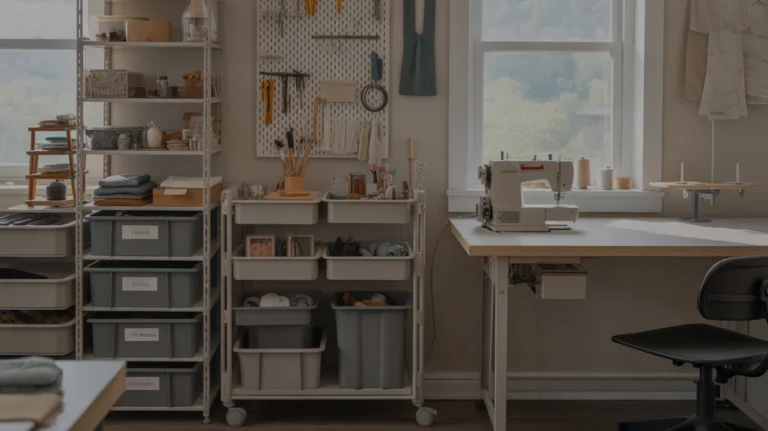 Sewing room organizing ideas