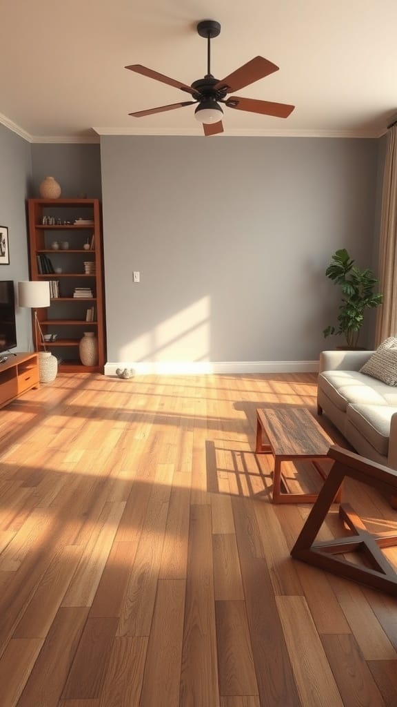 21 Clever Hidden Storage Ideas for a Clutter-Free Home 17 Bright living room with wooden floor and natural light