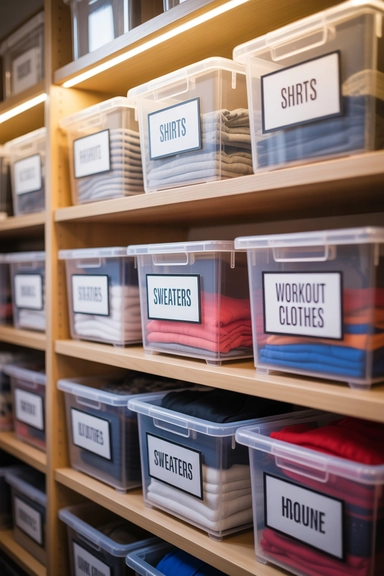 Dollar Store Storage Bins for Shelf Zoning