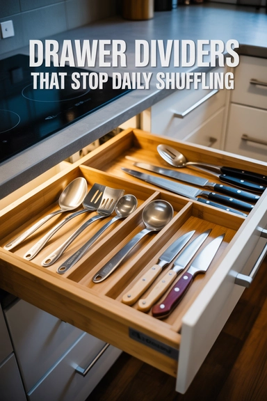 Drawer Dividers That Stop Daily Shuffling