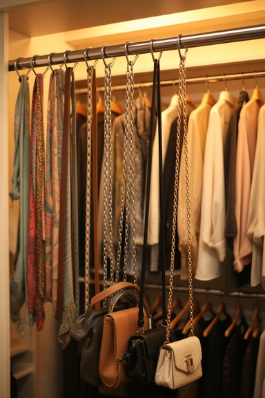 Hanging Hook Chains for Extra Vertical Storage