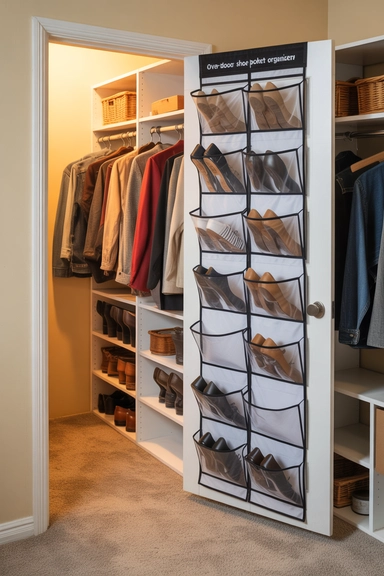 Over-the-Door Shoe Pocket Organizers