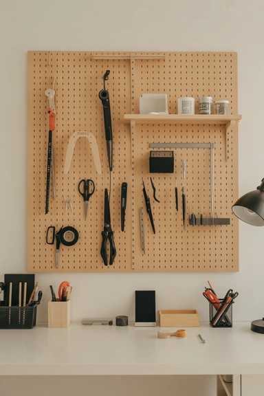 Pegboard Tool and Supply Wall Build