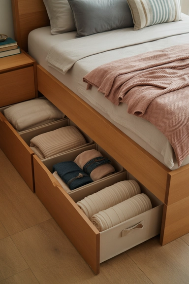 Under-Bed Storage That Uses Forgotten Space