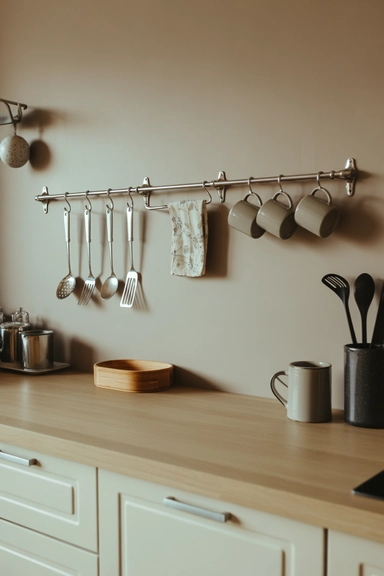 Wall Rails That Lift Tools Off Counters