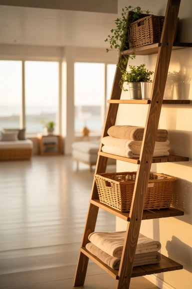 Ladder Shelf Storage Build