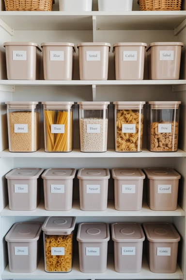 22 Dollar Store Pantry Organizing Ideas That Reduce Daily Clutter 10 Uniform Dollar Store Containers for Visual Calm