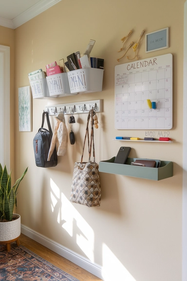 21 ADHD Home Organization Ideas That Actually Work 2 Create a Visual Command Center for Daily Essentials