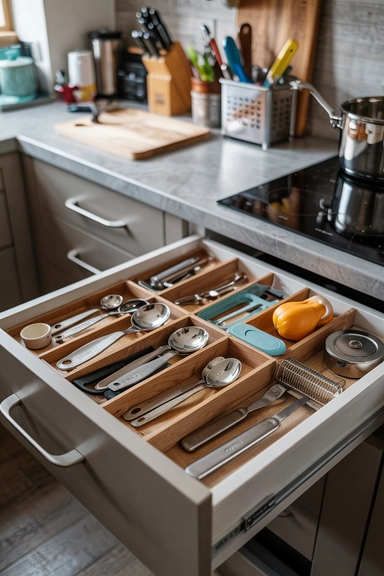 DRAWER DIVIDER SETUPS FOR MIXED ITEMS