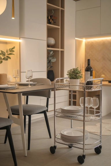22 IKEA Dining Room Storage Ideas For Real Homes 2 Incorporate RÅSKOG Trolleys for Mobile Dining Storage