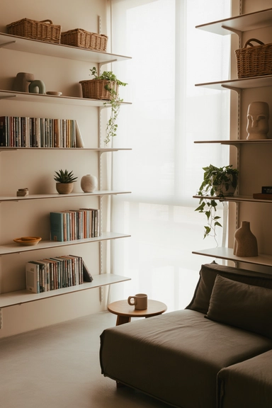 Wall-Mounted Shelving for Vertical Storage