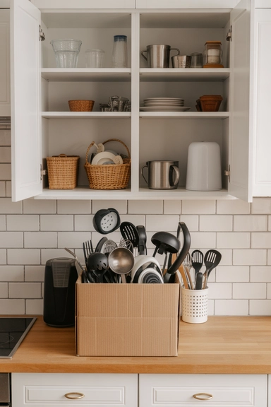23 Cheap Kitchen Organizing Hacks That Make Small Kitchens Work Better 2 Cheap Kitchen Organizing Hacks That Start With Decluttering