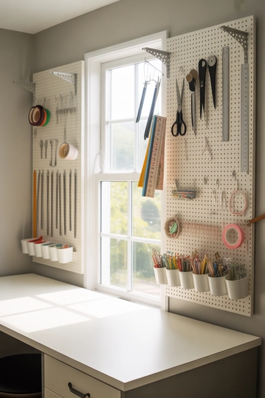 Pegboard Tool Walls That Keep Essentials Within Reach