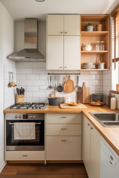 25 Small Kitchen Storage Solutions That Make Every Inch Work Better 2 Small Kitchen Storage Solutions That Begin With Zone Planning