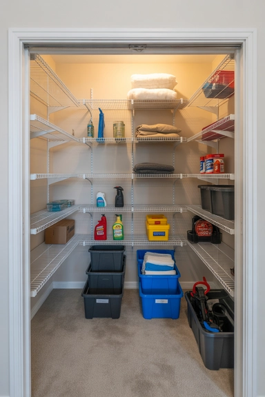 21 Utility Closet Organization Ideas That Eliminate Household Clutter 2 Utility Closet Organization Ideas That Start With Full Emptying