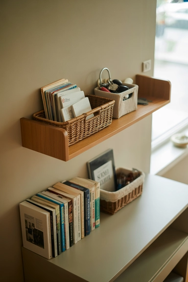 21 Wall Organizer Ideas That Keep Surfaces Clutter-Free 2 Wall-Mounted Shelving for Everyday Essentials
