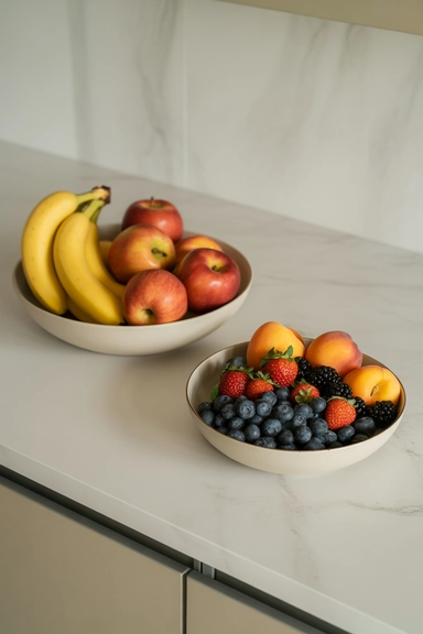 21 Ways to Store Fruits and Vegetables Without Waste 11 Use Countertop Fruit Bowls Strategically