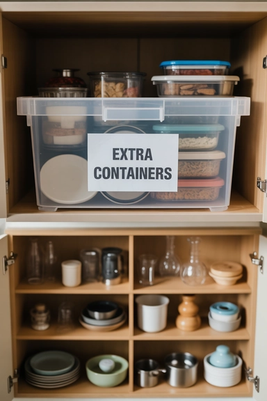 Backup Container Overflow Bin