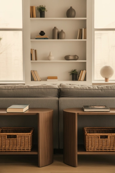 Keep Storage Symmetrical in Shared Seating Areas