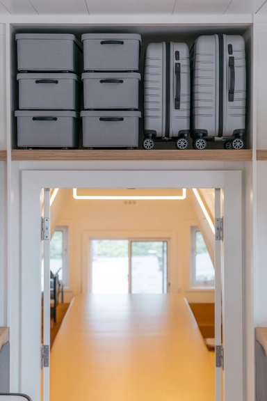 Overhead Loft Storage for Seasonal Belongings