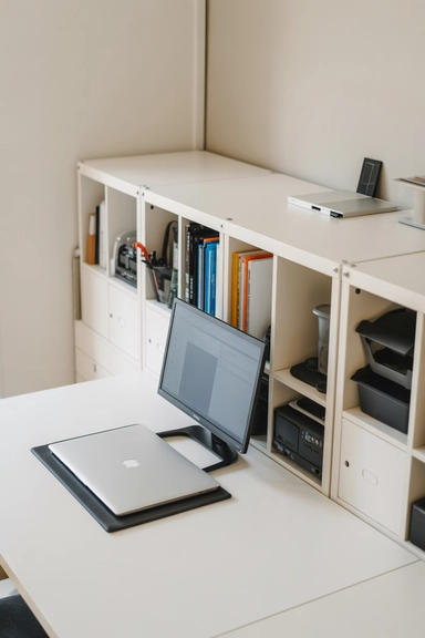 Push Secondary Storage Away From the Desk Edge