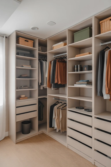 Small Walk-In Closet Ideas That Allow Flexibility Over Time