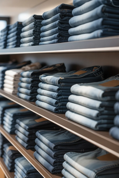 22 Jean Storage Ideas That Prevent Piles and Creases 11 Using Shelf Depth to Prevent Back Piling