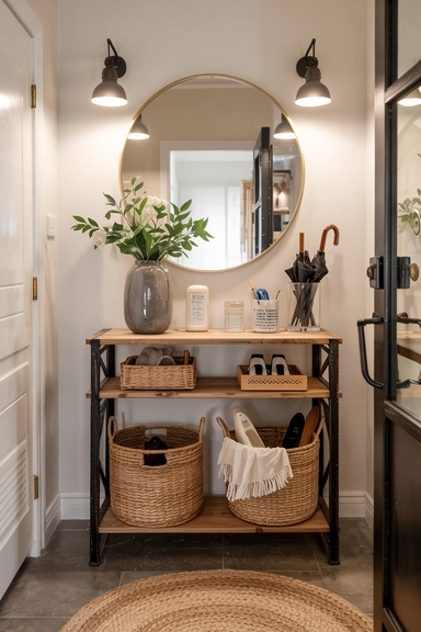 22 Smart Ways to Organize With Cheap Baskets That Instantly Reduce Clutter 12 ENTRYWAY SHOE AND ACCESSORY BASKETS