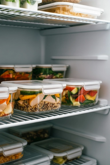 Store Leftovers in Clear Front-Facing Containers