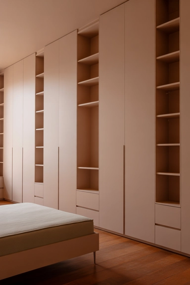 23 Bedroom Organizing Ideas That Reduce Visual Clutter Instantly 12 Vertical Storage That Draws the Eye Upward