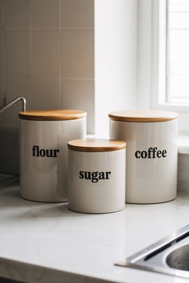 21 Smart Kitchen Counter Organization Ideas for Clear Surfaces 12 Countertop Canister Sets That Replace Loose Packaging