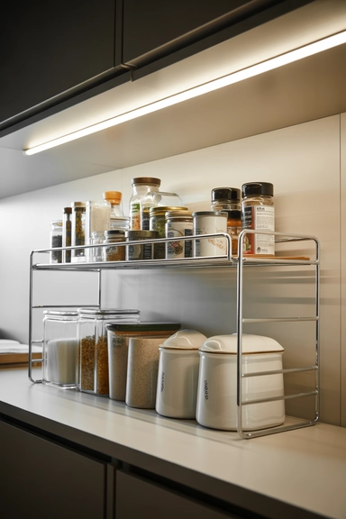 Shelf Risers That Multiply Container Storage