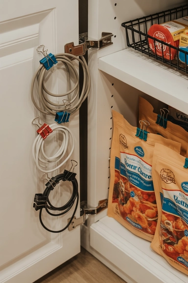 Binder Clips for Cable and Bag Control