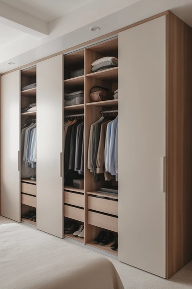 23 Small Bedroom Organizing Hacks That Maximize Every Inch 12 Ceiling-Height Wardrobes That Replace Multiple Furniture Pieces