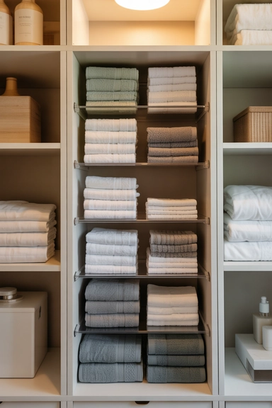Dedicated Linen Zones That Contain Excess Towels