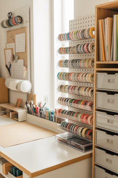 21 Washi Tape Organizing Ideas for a Tidy Craft Space 12 Dedicated Tape Zones That Prevent Supply Drift