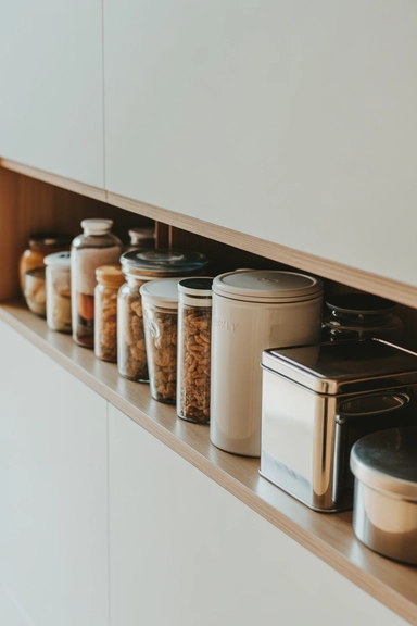 20 Smart Tupperware Organizing Ideas That Stop Cabinet Chaos 12 Shallow Shelf Storage That Keeps Containers in One Layer