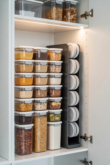 Stackable Food Container Systems That Standardize Storage