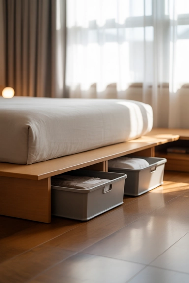 Under-Bed Storage That Stays Visually Invisible