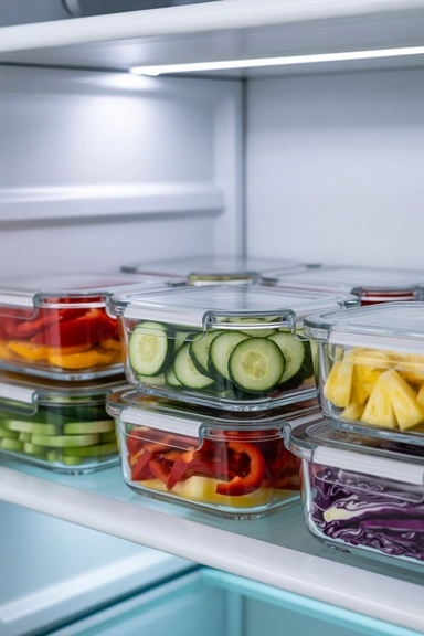21 Ways to Store Fruits and Vegetables Without Waste 13 Store Cut Produce in Sealed Glass Containers