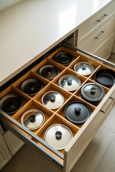 Drawer-Based Lid Storage for Controlled Pairing