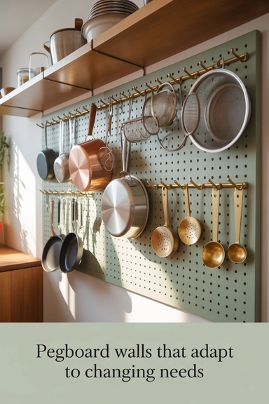  Pegboard Walls That Adapt to Changing Needs