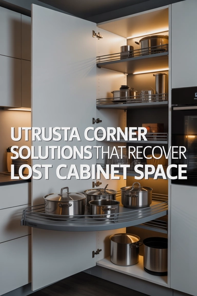 UTRUSTA Corner Solutions That Recover Lost Cabinet Space
