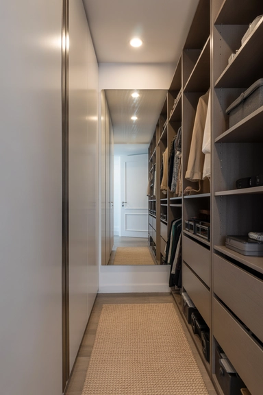 Narrow Closet Layouts That Still Feel Open
