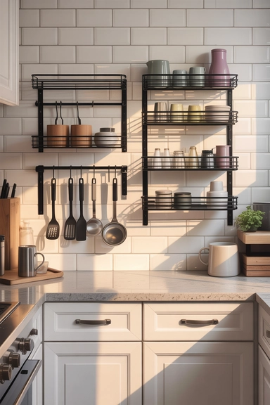 SUNNERSTA Rail Systems for Compact Kitchen Tool Storage