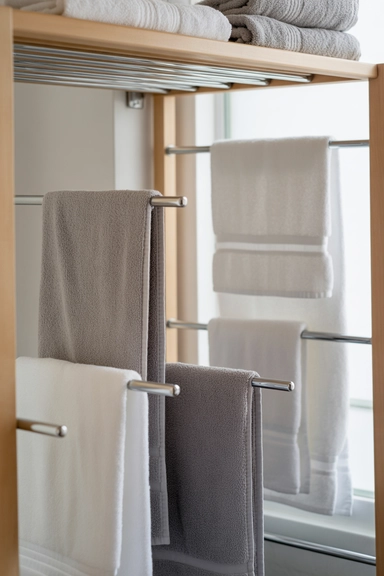 Towel Storage That Accounts for Drying Time and Moisture