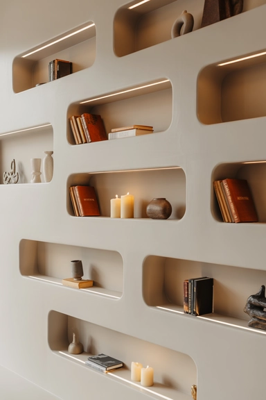 21 Smart Small Room Storage Ideas That Maximize Space 14 Built-In Wall Niches for Recessed Storage