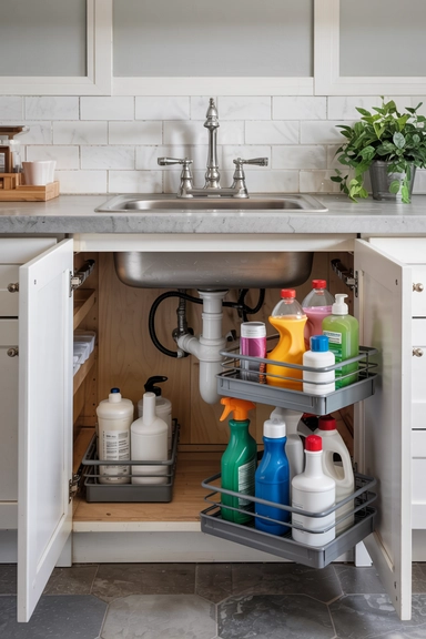 UNDER-SINK TIERED ORGANIZERS