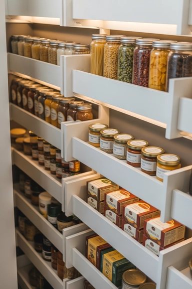 Use Tiered Risers for Jars and Small Boxes